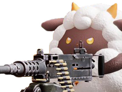 palworld lamball pokemon mouton fusil gun arme feu tir