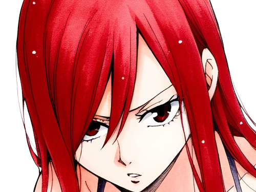 erza scarlet fairy tail elsa hiro mashima manga anime waifu mage titania rang s rousse
