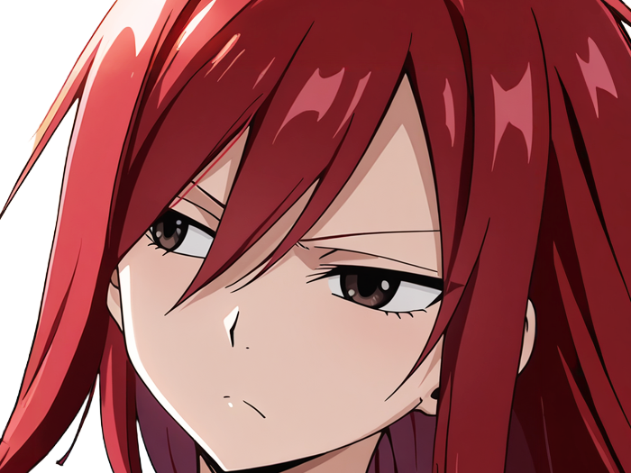 Sticker erza scarlet fairy tail elsa hiro mashima manga anime waifu mage titania rang s rousse par Dark-63