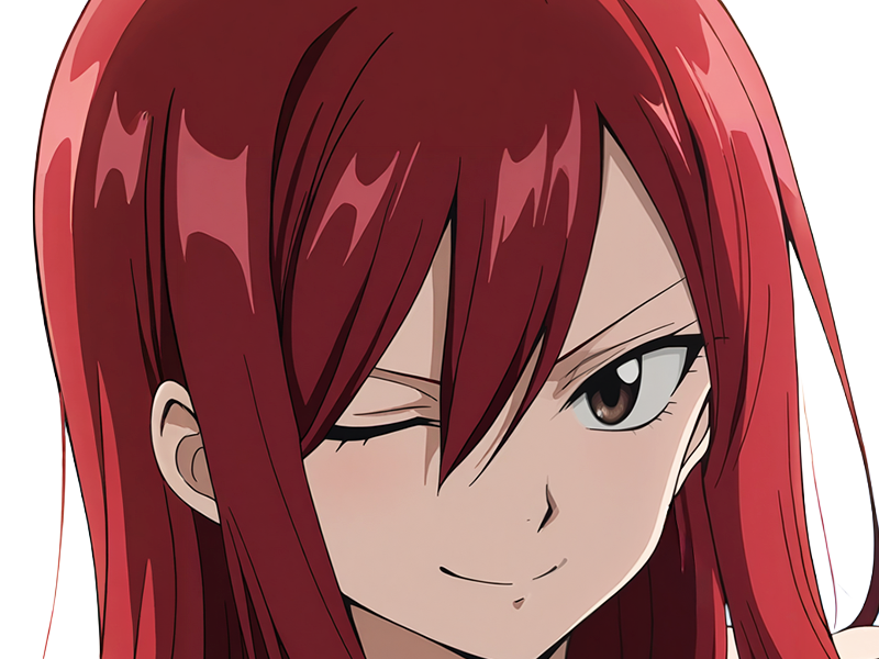 Sticker erza scarlet fairy tail elsa hiro mashima manga anime waifu mage titania rang s rousse par Dark-63