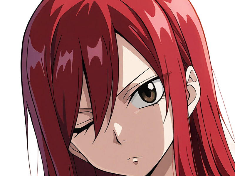 Sticker erza scarlet fairy tail elsa hiro mashima manga anime waifu mage titania rang s rousse par Dark-63