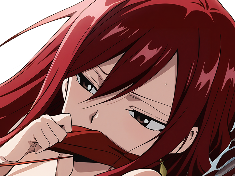 erza scarlet fairy tail elsa hiro mashima manga anime waifu mage titania rang s rousse