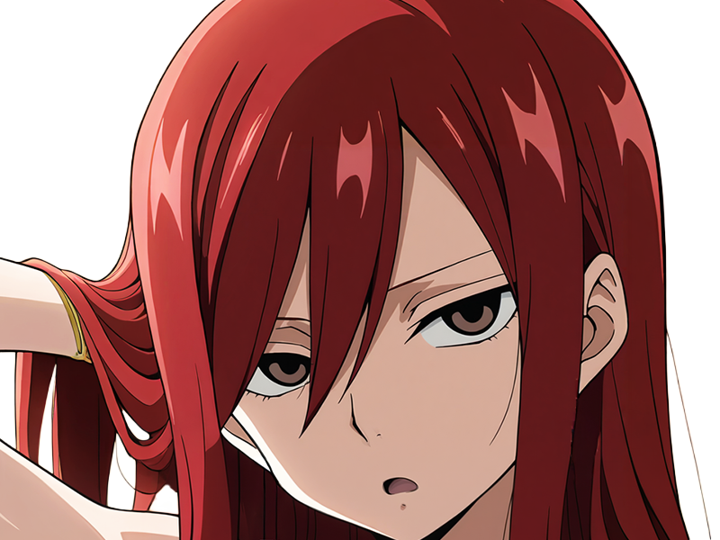 Sticker erza scarlet fairy tail elsa hiro mashima manga anime waifu mage titania rang s rousse par Dark-63