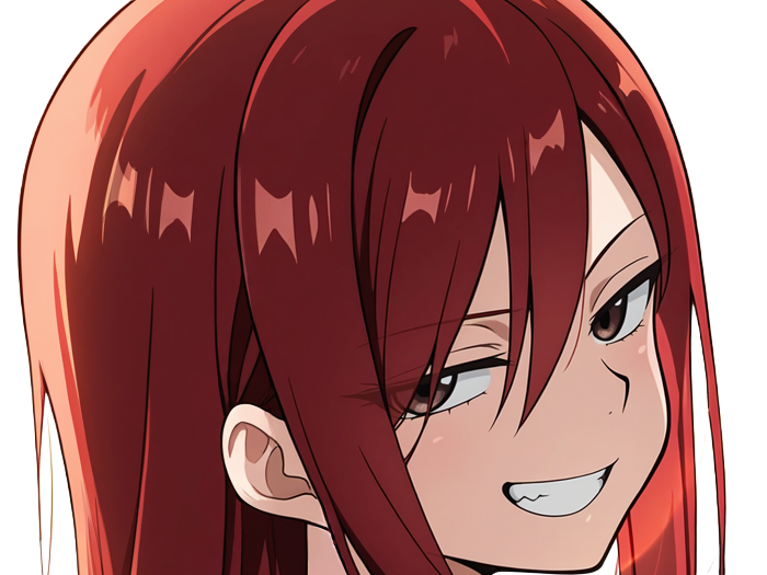 Sticker erza scarlet fairy tail elsa hiro mashima manga anime waifu mage titania rang s rousse par Dark-63