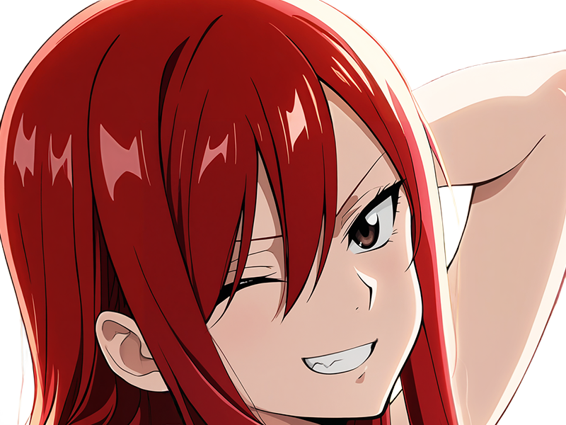 erza scarlet fairy tail elsa hiro mashima manga anime waifu mage titania rang s rousse