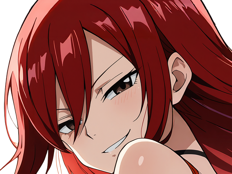 erza scarlet fairy tail elsa hiro mashima manga anime waifu mage titania rang s rousse