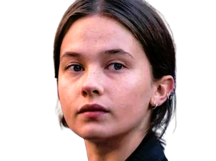 cailee spaeny actrice fille concentre pensif