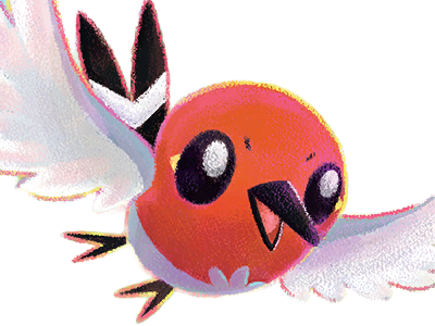 passerouge fletchling yayakoma pokemon pkm jeu anime type normal vol 6g kalos rougegorge