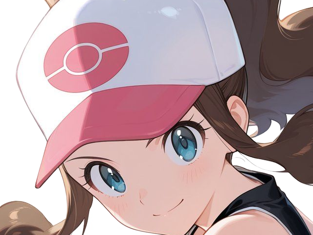 ludvina hilda touko white dresseuse trainer pokemon jeu anime 5g unys renouet fille cheveux-bruns yeux-bleus