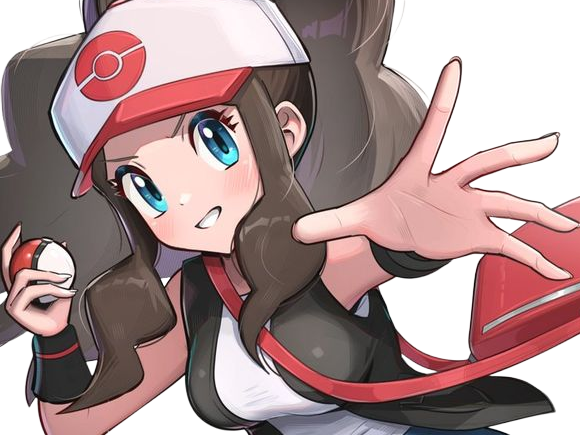 ludvina hilda touko white dresseuse trainer pokemon jeu anime 5g unys renouet fille cheveux-bruns yeux-bleus