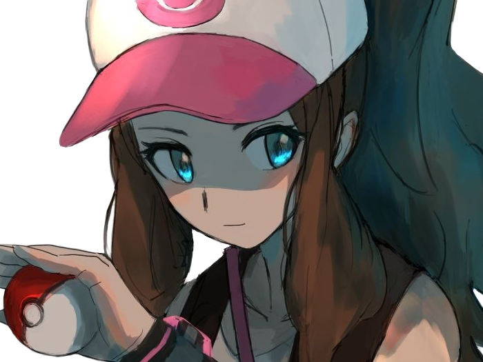 ludvina hilda touko white dresseuse trainer pokemon jeu anime 5g unys renouet fille cheveux-bruns yeux-bleus