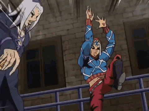 jojo jojos bizarre adventure coup coups de pieds golden wind