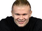 erling-haaland-sourire-machiavelique-diabolique-narquois-demon-satanique-colere-rage-moqueur-arrogant-meprisant