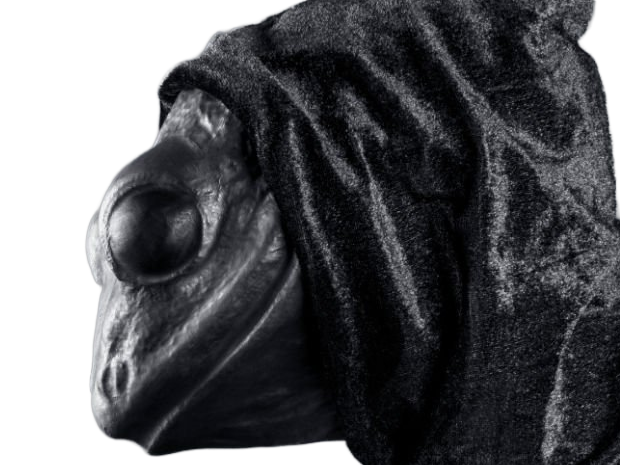 masque capuche noir effrayant sombre personne mysterieuse anonyme satanique culte secte lezard