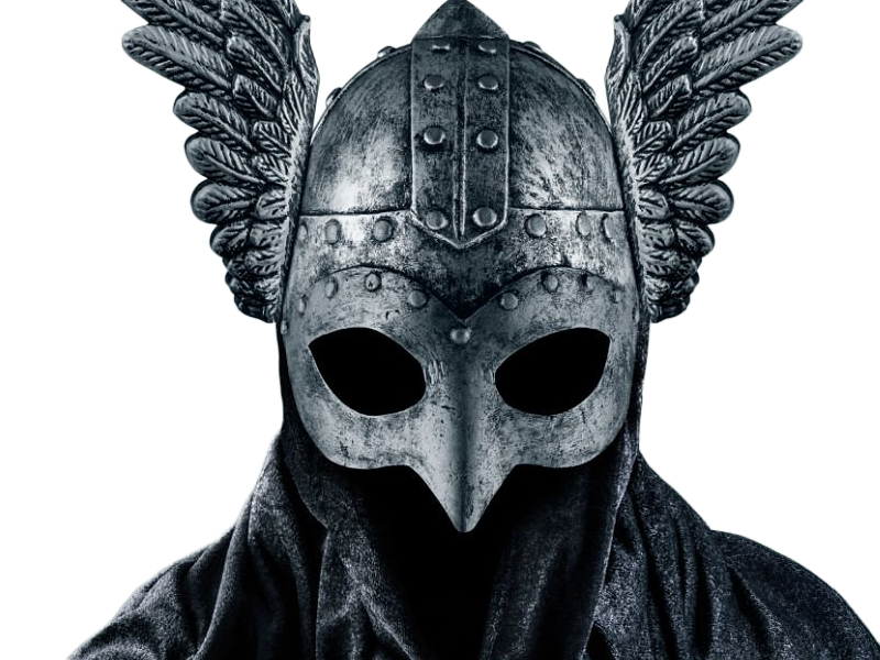 masque capuche noir effrayant sombre personne mysterieuse anonyme satanique culte secte walkyrie