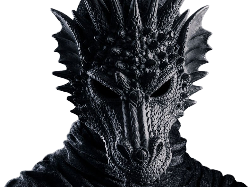 masque capuche noir effrayant sombre personne mysterieuse anonyme satanique culte secte dragon