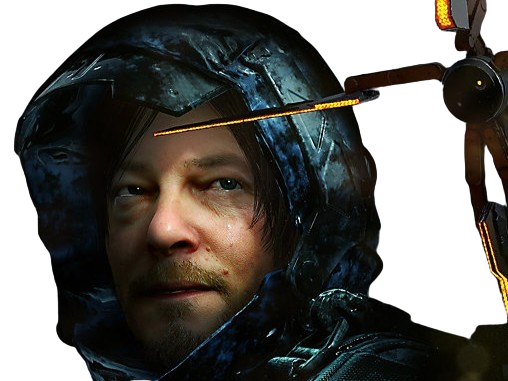 sam death stranding bridges porter bb kojima odradek jeux video norman reedus echoues greve knifos