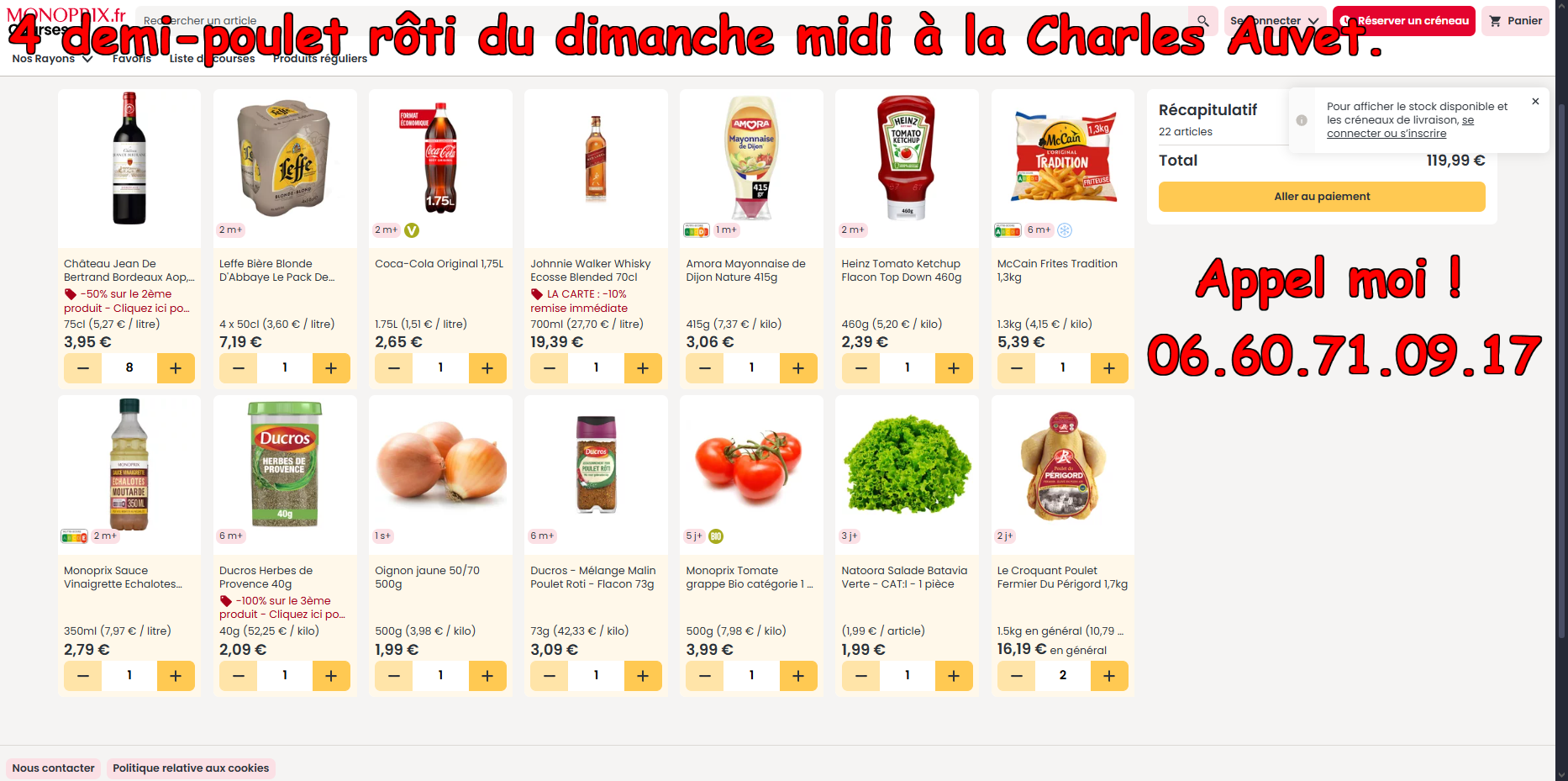 le poulet roti du dimanche a la charles auvet 0660710917