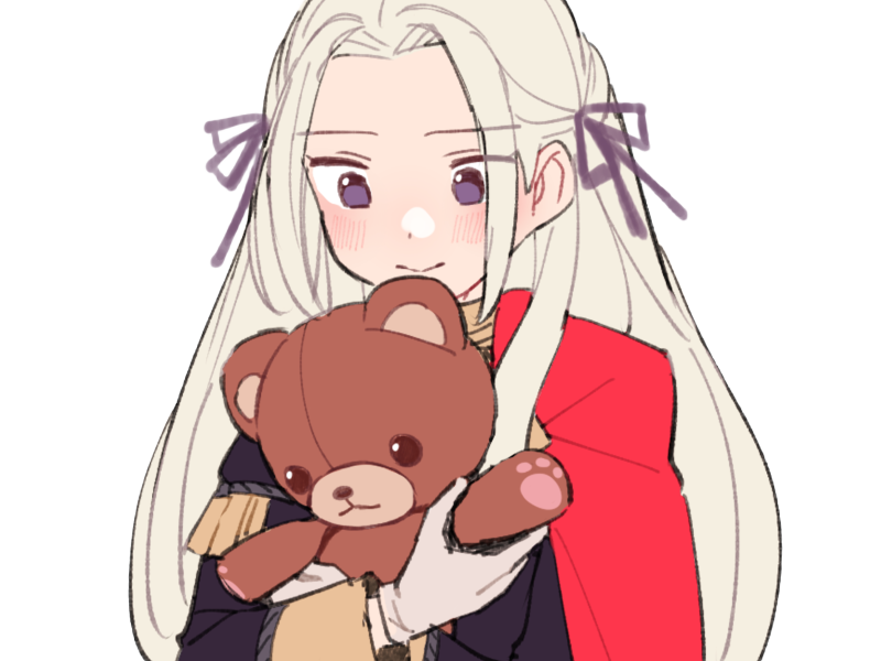 edelgard von-hresvelg edel fire-emblem three-houses fe3h aigles-de-jais moupe ours ourson peluche nounours