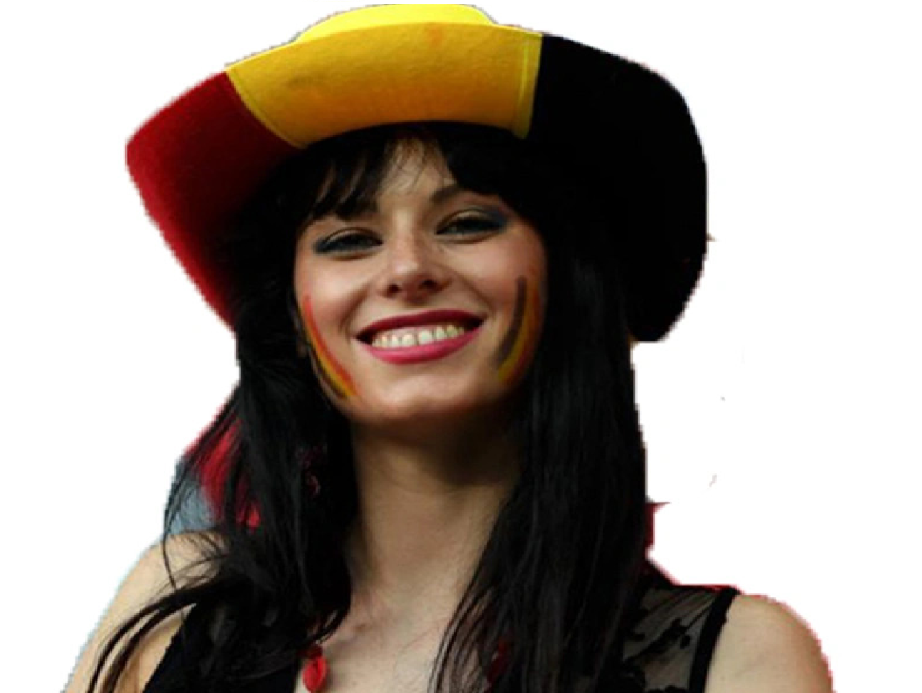 belge belgique supportrice content joyeux foot femme