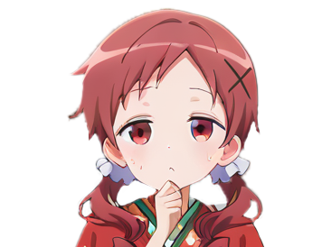 kj kikoojap natsu megumi gochuumon usagi reflexion pensee perplexe sueur