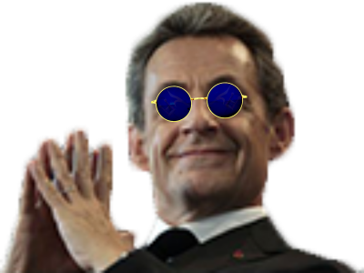 nicolas sarkozy sarko lunettes bleues