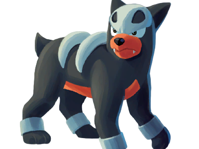 malosse houndour delvil pokemon pkm jeu anime type tenebres feu 2g johto sombre