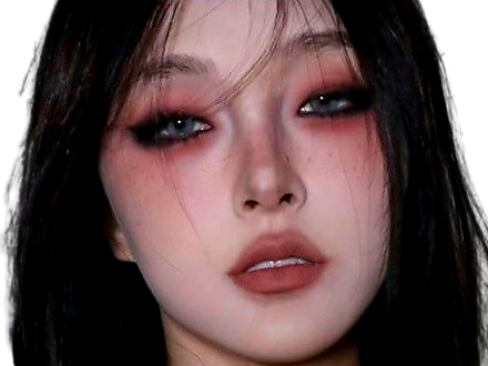 asiat asiatique maquillage grunge dark yeux gothique rouges defonce femme fille belle chinoise japonaise knifos