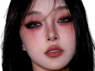 asiat-asiatique-maquillage-grunge-dark-yeux-gothique-rouges-defonce-femme-fille-belle-chinoise-japonaise-knifos