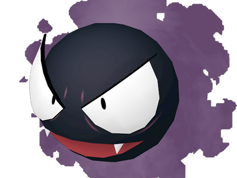 fantominus gastly ghos pokemon pkm jeu anime type spectre poison 1g kanto gaz