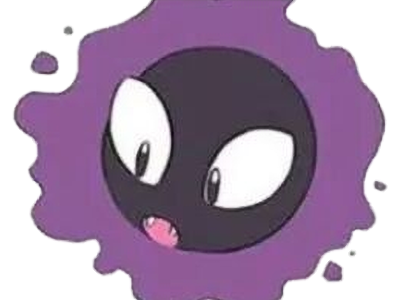 fantominus gastly ghos pokemon pkm jeu anime type spectre poison 1g kanto gaz