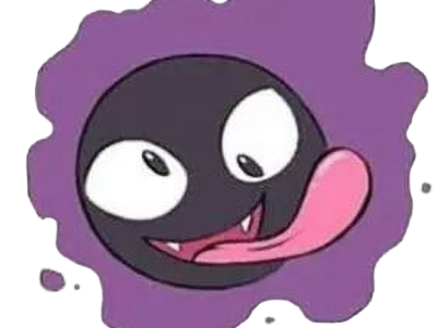 fantominus gastly ghos pokemon pkm jeu anime type spectre poison 1g kanto gaz
