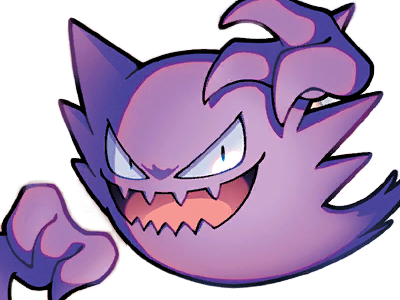 spectrum haunter ghost pokemon pkm jeu anime type spectre poison 1g kanto gaz