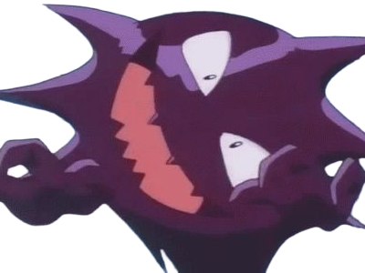 spectrum haunter ghost pokemon pkm jeu anime type spectre poison 1g kanto gaz