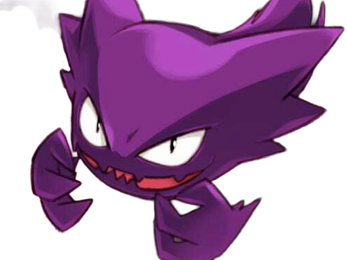 spectrum haunter ghost pokemon pkm jeu anime type spectre poison 1g kanto gaz