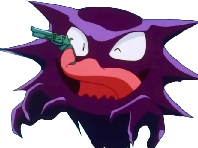 spectrum haunter ghost pokemon pkm jeu anime type spectre poison 1g kanto gaz