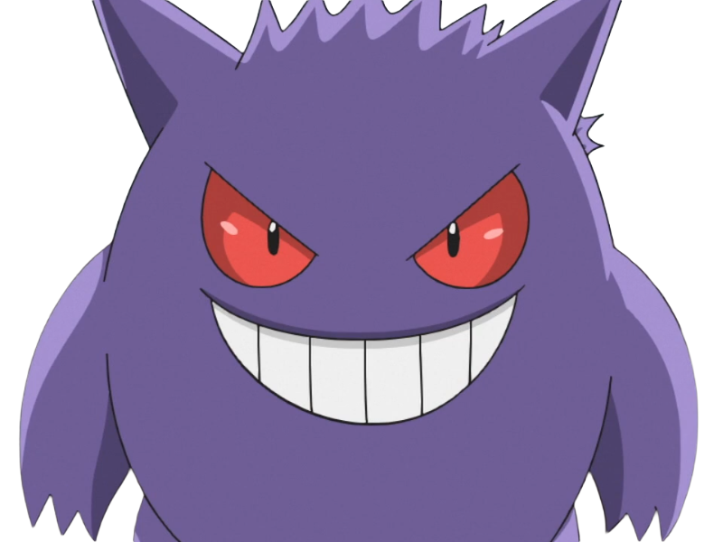 ectoplasma gengar gangar pokemon pkm jeu anime type spectre poison 1g kanto ombre