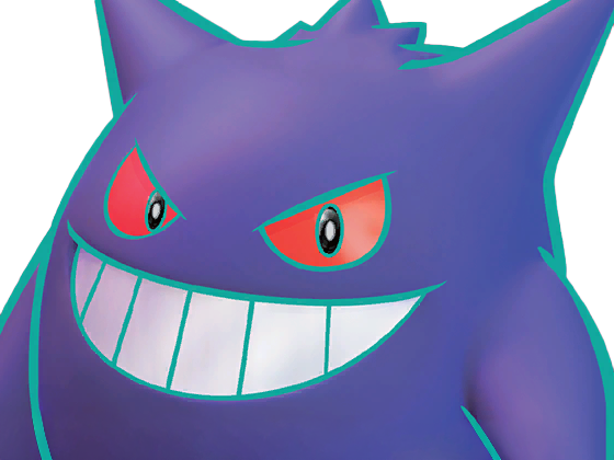 ectoplasma gengar gangar pokemon pkm jeu anime type spectre poison 1g kanto ombre