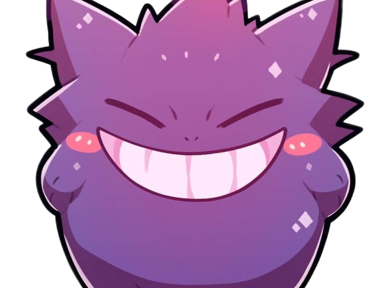 ectoplasma gengar gangar pokemon pkm jeu anime type spectre poison 1g kanto ombre