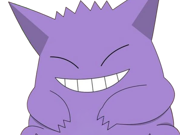 ectoplasma gengar gangar pokemon pkm jeu anime type spectre poison 1g kanto ombre