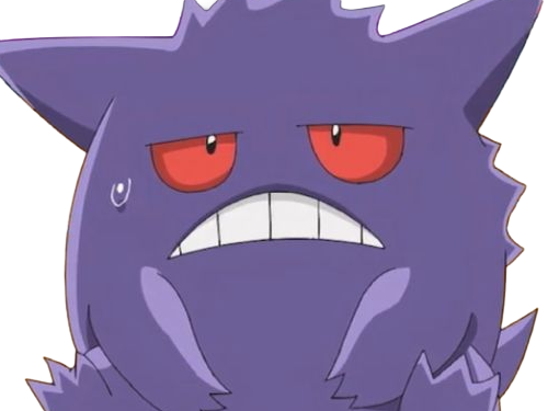 ectoplasma gengar gangar pokemon pkm jeu anime type spectre poison 1g kanto ombre