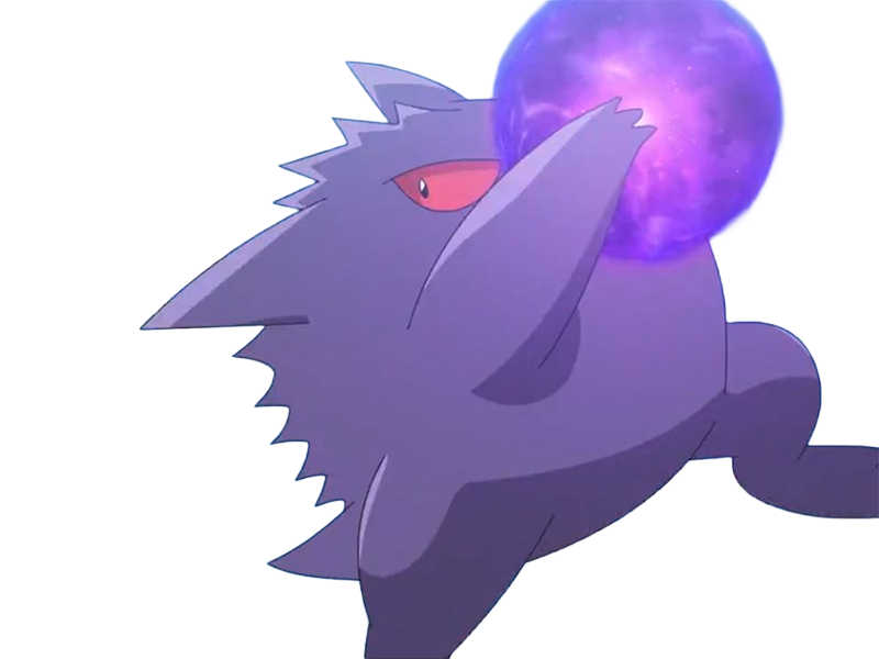 ectoplasma gengar gangar pokemon pkm jeu anime type spectre poison 1g kanto ombre
