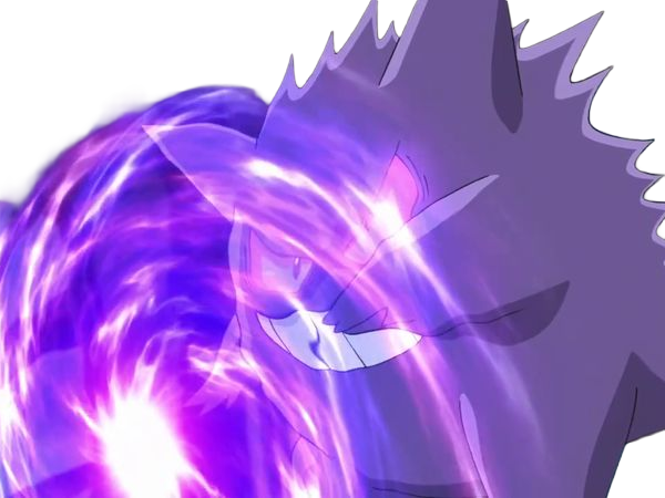 ectoplasma gengar gangar pokemon pkm jeu anime type spectre poison 1g kanto ombre