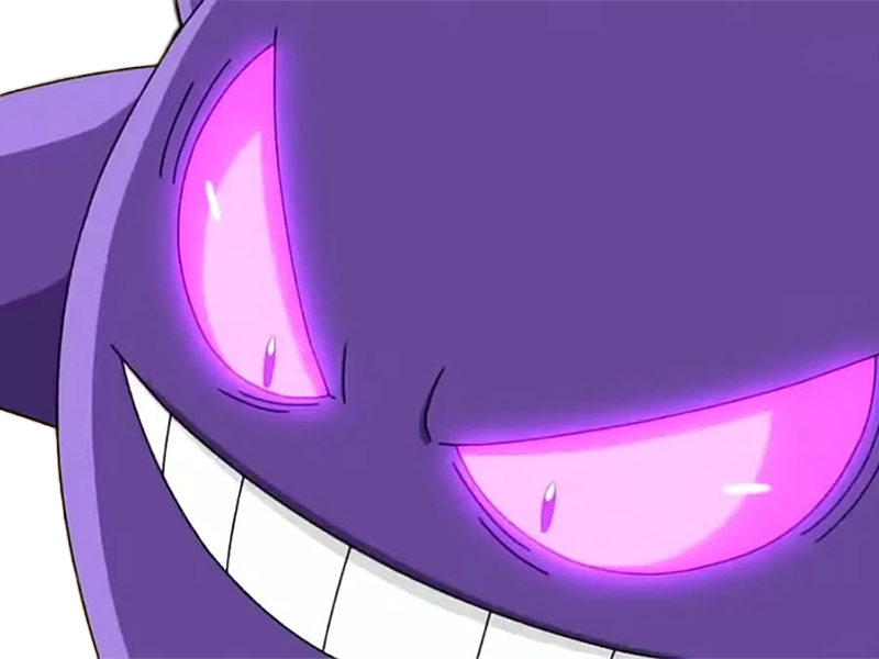 ectoplasma gengar gangar pokemon pkm jeu anime type spectre poison 1g kanto ombre