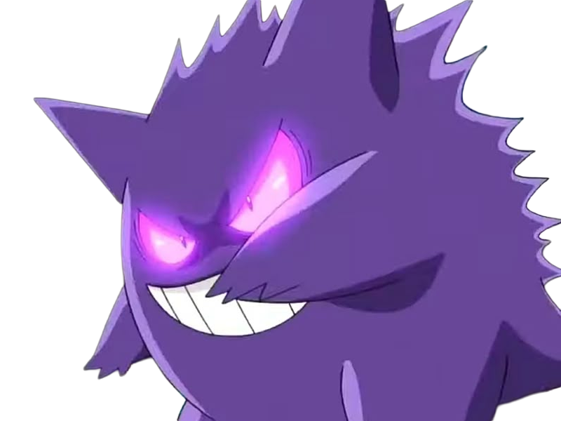 ectoplasma gengar gangar pokemon pkm jeu anime type spectre poison 1g kanto ombre