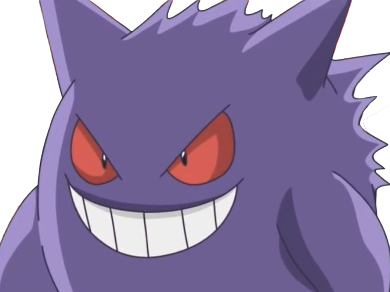 ectoplasma gengar gangar pokemon pkm jeu anime type spectre poison 1g kanto ombre