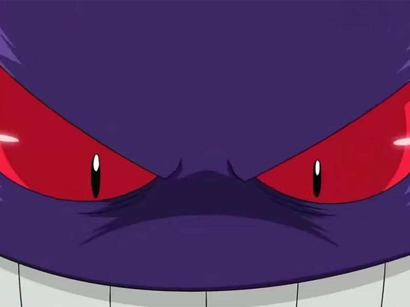 ectoplasma gengar gangar pokemon pkm jeu anime type spectre poison 1g kanto ombre