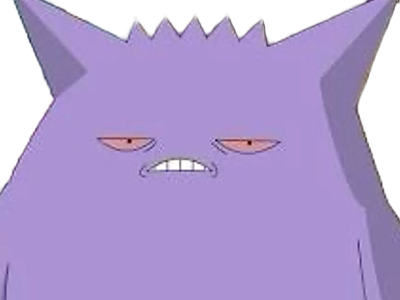 ectoplasma gengar gangar pokemon pkm jeu anime type spectre poison 1g kanto ombre