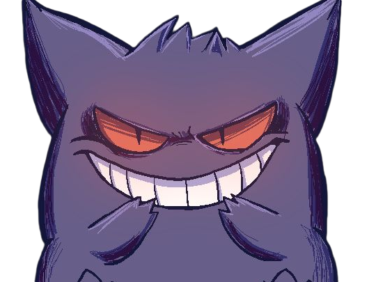 ectoplasma gengar gangar pokemon pkm jeu anime type spectre poison 1g kanto ombre