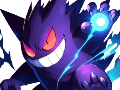 ectoplasma gengar gangar pokemon pkm jeu anime type spectre poison 1g kanto ombre